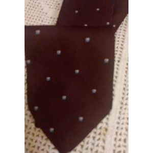 Sears Classic Burgundy Geometric Pattern Mens Necktie Tie 56"